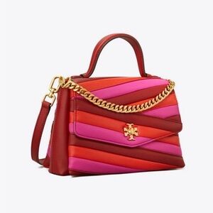 Tory Burch Colorblock Kira Chevron Top Handle Satchel
